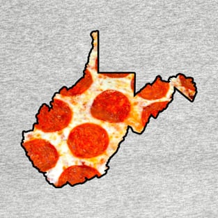 West Virginia Pepperoni Pizza T-Shirt